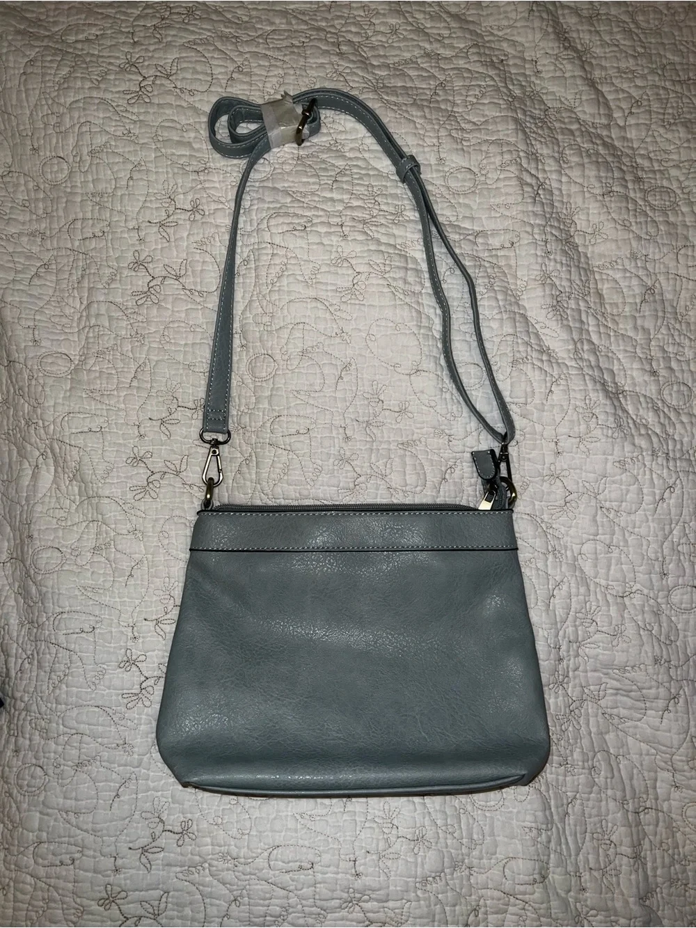Malibu Skye - Light Blue Women’s Leather Crossbody Shoulder Bag